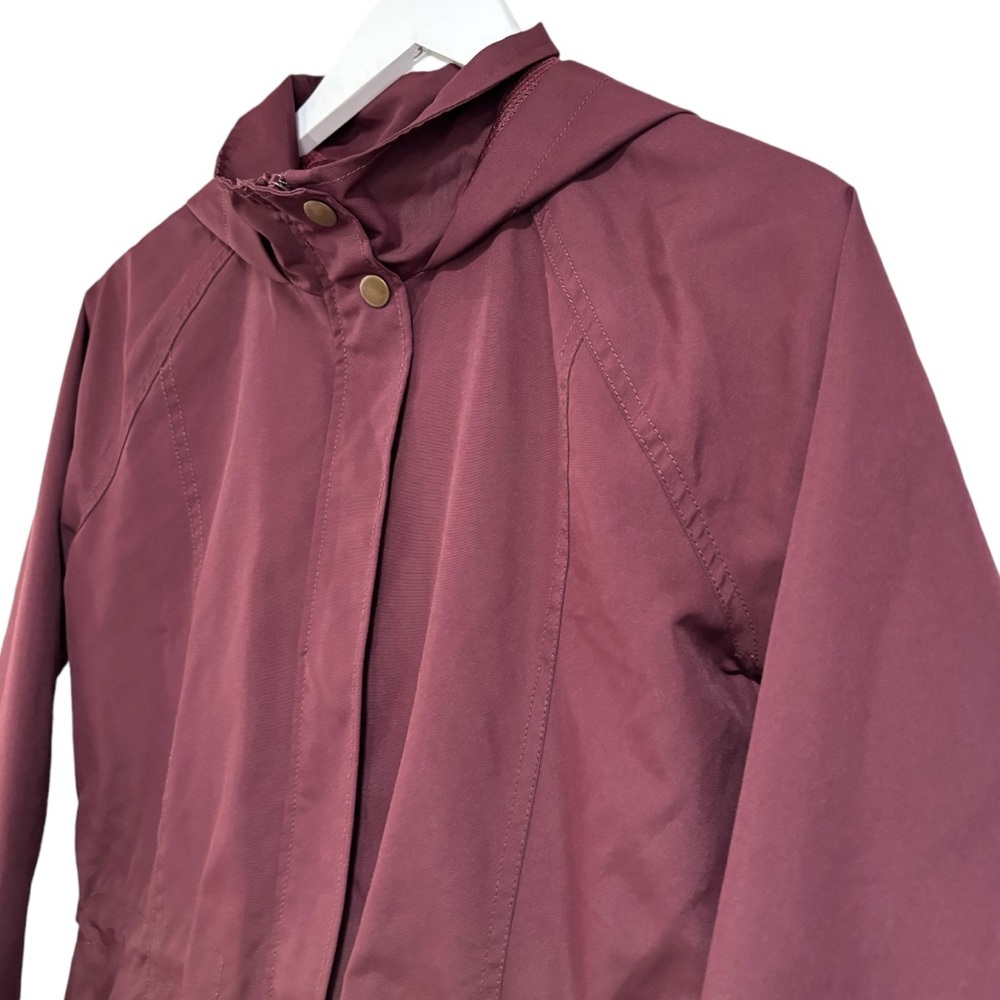 O’Neill Gayle Burgundy Windbreaker Hooded Zip Up Spring Jacket Women's Size XS - Picture 3 of 15